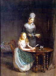 De gouvernante, ca. 1860