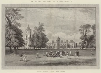 De grote scholen van Engeland, Rugby School, vanaf de Close