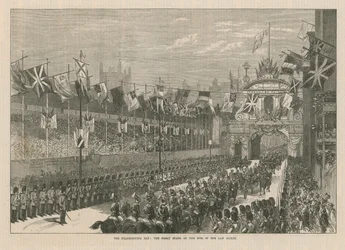 De Grote Tribune op de locatie van de Rechtbanken