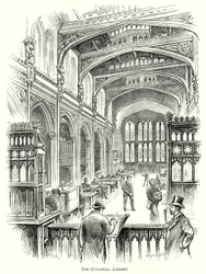 De Guildhall Bibliotheek (gravure)