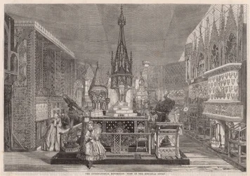 De Internationale Tentoonstelling; Uitzicht op het Middeleeuwse Hof