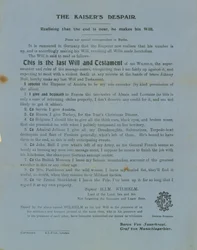 De wanhoop van de keizer