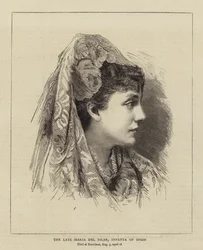 De overleden Maria del Pilar, Infanta van Spanje