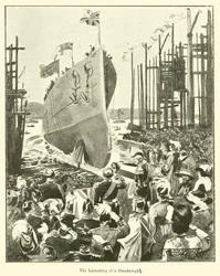 De tewaterlating van een Dreadnought