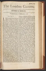 The London Gazette, uitgave 5655, pagina 1, 28 juni 1718