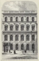 Kantoren van de Mutual Life Assurance Society, King-Street, Cheapside