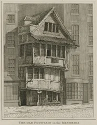De oude fontein in de Minories, Londen