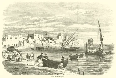 De haven van Tyrus
