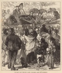 Het bezoek van de koningin aan het oosten van Londen