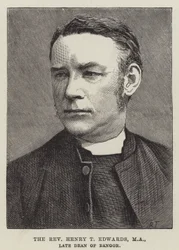 De eerwaarde Henry T Edwards, MA, overleden decaan van Bangor