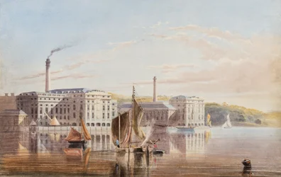 Het Koninklijke William Victualling Yard, Stonehouse, ca. 1840