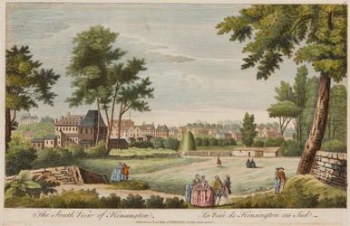 Het zuidelijke uitzicht op Kensington