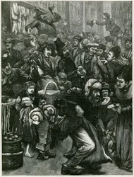 De zondagshandel vragen - een schets in Petticoat Lane