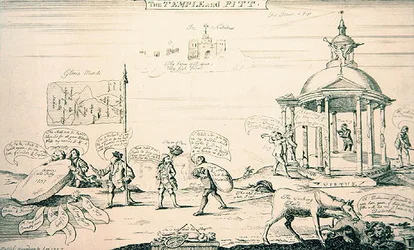 De Tempel en Pitt (gravure)