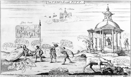 De tempel en Pitt, 1757