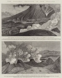 De vulkaanuitbarsting in Nieuw-Zeeland