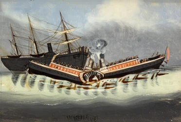 Het Wrak van de "Princess Alice", na 1878