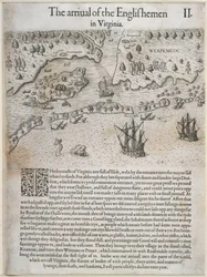 De aankomst van de Engelsen in Virginia