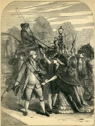 De moordpoging op George III door Margaret Nicholson