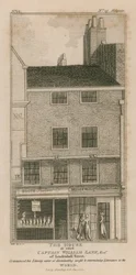 Het huis waarin kapitein William Lane esq van Leadenhall Street zijn literaire carrière begon