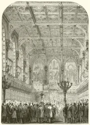 Het interieur van het Hogerhuis