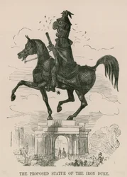 Het voorgestelde standbeeld van de IJzeren Hertog