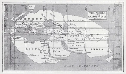 De wereld volgens Eratosthenes, 220 v.Chr.