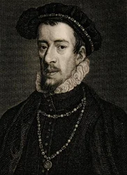 Thomas Howard (1536-72) 4e Hertog van Norfolk (gravure)