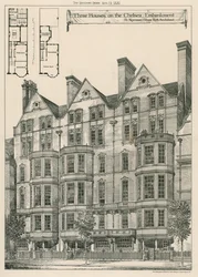 Drie Huizen aan de Chelsea Embankment