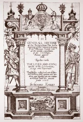 Titelpagina, Knolles Generall Historie of the Turks, uitgegeven door Adam Islip, 1603