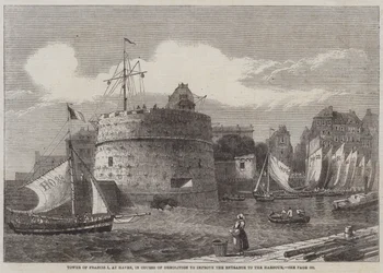 Toren van Frans I in Havre, in Afbraak om de Toegang tot de Haven te Verbeteren