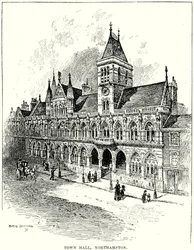 Stadhuis, Northampton (gravure)
