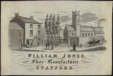 Handelskaart voor William Jones