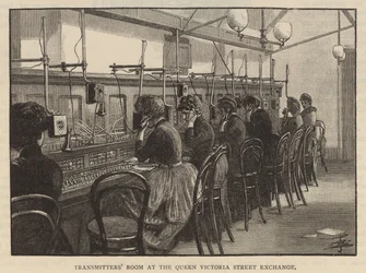 Zenderkamer bij de Queen Victoria Street Exchange