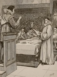 Proces van Buckingham, illustratie uit Cassells Geïllustreerde Geschiedenis van Engeland