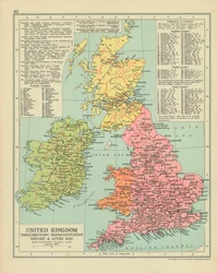 Parlementaire vertegenwoordiging Verenigd Koninkrijk voor  na 1832 (kleurenlitho)