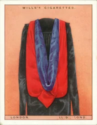 Universitaire Kappen en Gewaden: Universiteit van Londen, Doctor in de Rechten, LLd, Lond