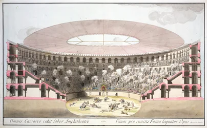 Uitzicht op Caesars Amfitheater