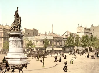 Uitzicht op een Franse stad
