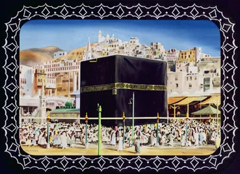 Uitzicht op de KaBah, Mekka, 1955