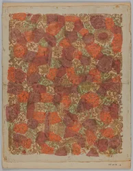 Behangontwerp of paneel van stof