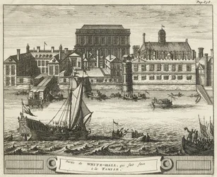 Whitehall, Westminster, Londen, VK (gravure)