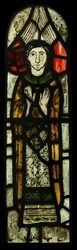 Raam met afbeelding van Sint Michael
