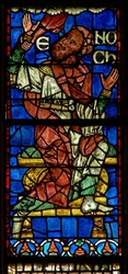Raam met een genealogische figuur: Henoch