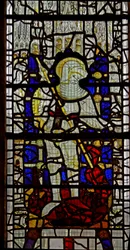 Raam met St. Joris