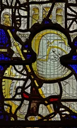 Raam met St. Joris