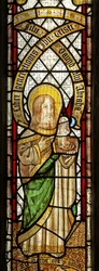 Raam s5 met de Evangelist: Sint Mattheüs