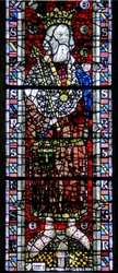 Raam w4 met St. Edward de Belijder