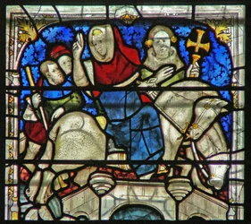 Raam w5 met een scène uit het leven van St. William