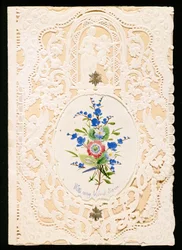 Met mijn vriendelijke liefde, Valentijnskaart, ca. 1858